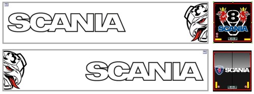 Grafica adesiva scania con - grafica,
