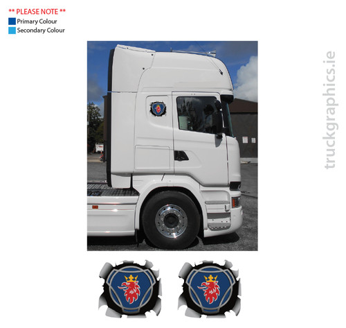 Adesivo scania bullethole lato - scania,