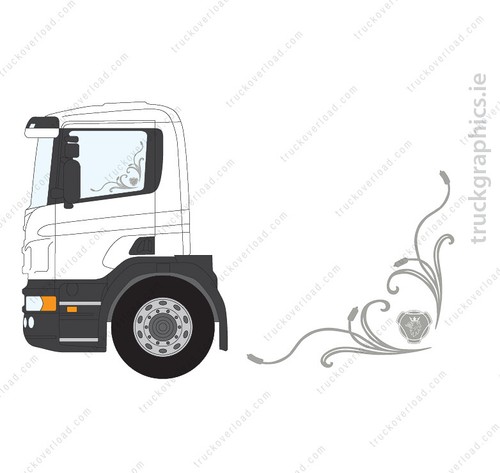 Adesivo scania crest finestra - adesivo,