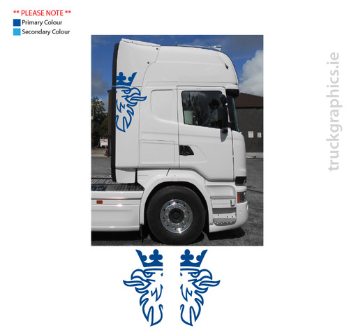 Adesivo scania griffin lato - adesivo,